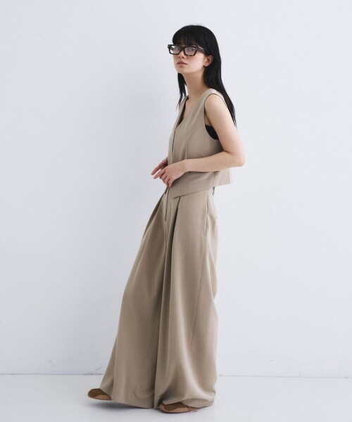 CODE A（コードエー）の「zip wide pants（その他パンツ・レディース・ブラック/ベージュ・34/36/38）」の8枚目の写真