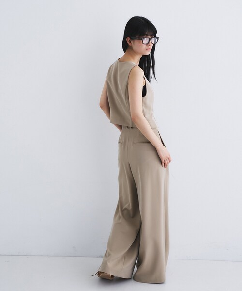 CODE A（コードエー）の「zip wide pants（その他パンツ・レディース・ブラック/ベージュ・34/36/38）」の9枚目の写真