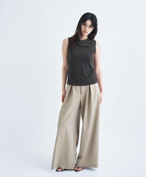 CODE A（コードエー）の「zip wide pants（その他パンツ・レディース・ブラック/ベージュ・34/36/38）」の13枚目の写真