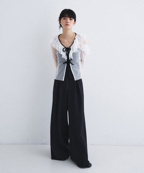 CODE A（コードエー）の「zip wide pants（その他パンツ・レディース・ブラック/ベージュ・34/36/38）」の14枚目の写真