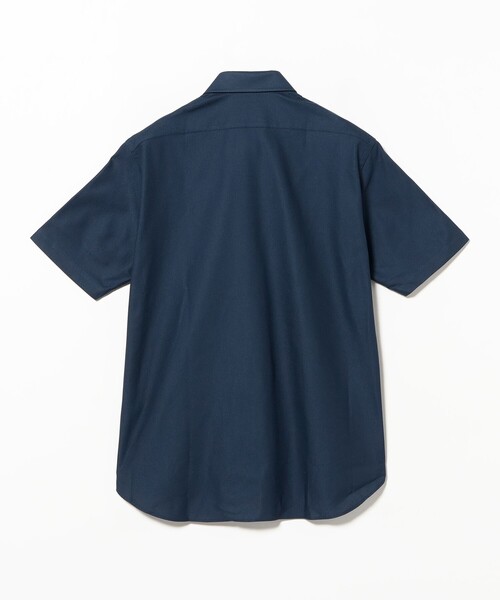 BEAMS F(ビームスエフ)の「COOLMAX(R) カラミ ショートスリーブ カッタウェイカラーシャツ(シャツ/ブラウス・メンズ・ホワイト/サックスブルー/ネイビー・LARGE/MEDIUM/SMALL/X-LARGE)」の10枚目の写真