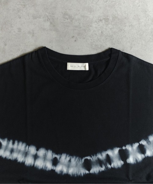 many men many mind(メニーメンメニーマインド)の「MANYMENMANYMINDS / タイダイ染め/ボーダーTEE(Tシャツ/カットソー・メンズ・グレー/ブルー/ブラック・LARGE/X-LARGE/MEDIUM)」の6枚目の写真