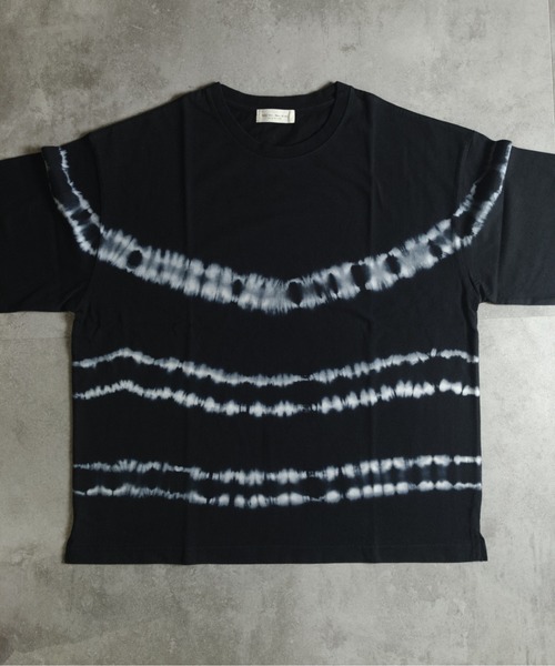 many men many mind(メニーメンメニーマインド)の「MANYMENMANYMINDS / タイダイ染め/ボーダーTEE(Tシャツ/カットソー・メンズ・グレー/ブルー/ブラック・LARGE/X-LARGE/MEDIUM)」の8枚目の写真