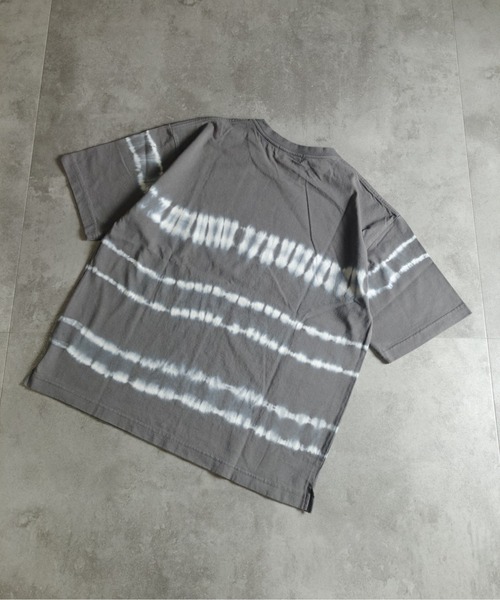 many men many mind(メニーメンメニーマインド)の「MANYMENMANYMINDS / タイダイ染め/ボーダーTEE(Tシャツ/カットソー・メンズ・グレー/ブルー/ブラック・LARGE/X-LARGE/MEDIUM)」の13枚目の写真