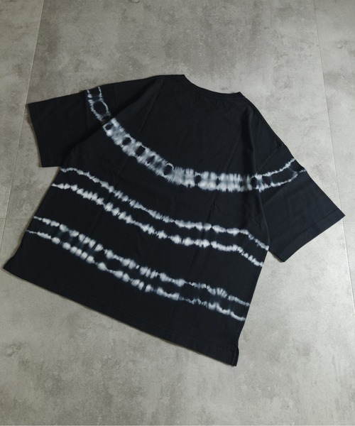many men many mind(メニーメンメニーマインド)の「MANYMENMANYMINDS / タイダイ染め/ボーダーTEE(Tシャツ/カットソー・メンズ・グレー/ブルー/ブラック・LARGE/X-LARGE/MEDIUM)」の9枚目の写真