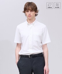 【吸水速乾 / 抗菌防臭 / 遮熱 / 防シワ】【J.PRESS OXFORD JERSEY】カノコインレイ半袖 シャツ / B.D.