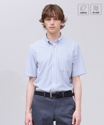 【吸水速乾 / 抗菌防臭 / 遮熱 / 防シワ】【J.PRESS OXFORD JERSEY】カノコインレイ半袖 シャツ / B.D.
