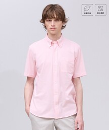 【吸水速乾 / 抗菌防臭 / 遮熱 / 防シワ】【J.PRESS OXFORD JERSEY】カノコインレイ半袖 シャツ / B.D.
