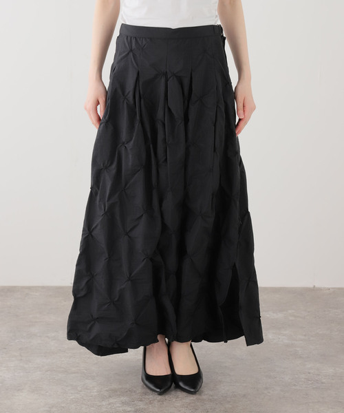 VERMEIL par iena（ヴェルメイユパーイエナ）の「TanC TOKYO タンクトウキョウ Embroidery Over スカート TC26A-048（スカート・レディース・ブラック・FREE）」の11枚目の写真