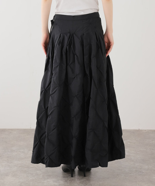 VERMEIL par iena（ヴェルメイユパーイエナ）の「TanC TOKYO タンクトウキョウ Embroidery Over スカート TC26A-048（スカート・レディース・ブラック・FREE）」の9枚目の写真