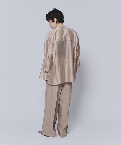 1er Arrondissement(プルミエアロンディスモン)の「シアーテンセルシャツ(シャツ/ブラウス・レディース・オフホワイト/グリーン系その他4/ブラック系その他3/ベージュ・36/38)」の21枚目の写真