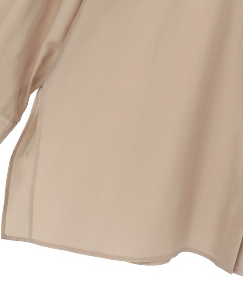1er Arrondissement(プルミエアロンディスモン)の「シアーテンセルシャツ(シャツ/ブラウス・レディース・オフホワイト/グリーン系その他4/ブラック系その他3/ベージュ・36/38)」の8枚目の写真