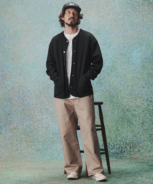 THEOREM(セオレム)の「mcg3809- Honeycomb Army Cardigan ハニカムカーディガン(TRM-7313)(カーディガン/ボレロ・メンズ・杢グレー/ブラック・L/M)」の21枚目の写真