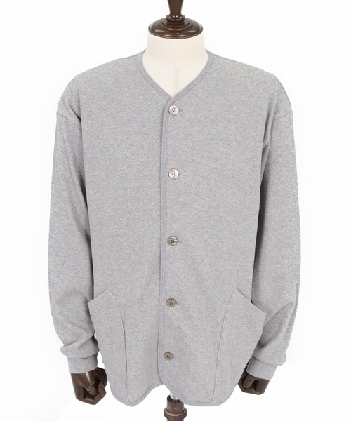 THEOREM(セオレム)の「mcg3809- Honeycomb Army Cardigan ハニカムカーディガン(TRM-7313)(カーディガン/ボレロ・メンズ・杢グレー/ブラック・L/M)」の10枚目の写真