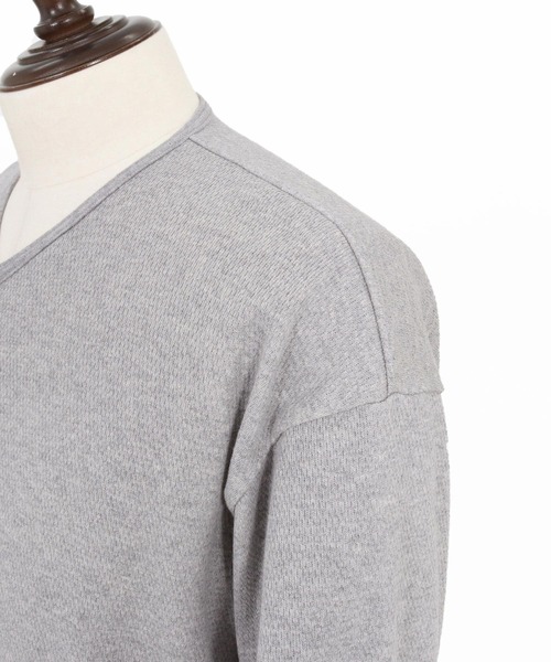 THEOREM(セオレム)の「mcg3809- Honeycomb Army Cardigan ハニカムカーディガン(TRM-7313)(カーディガン/ボレロ・メンズ・杢グレー/ブラック・L/M)」の14枚目の写真