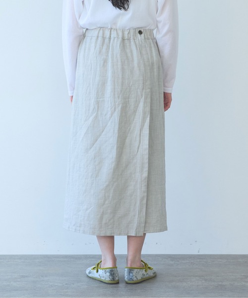 yuni(ユニ )の「△Hemp/C herringbone tight gum skirt(スカート・レディース・ベージュ/ブラック・FREE)」の15枚目の写真