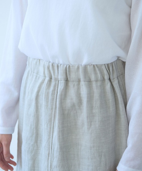 yuni(ユニ )の「△Hemp/C herringbone tight gum skirt(スカート・レディース・ベージュ/ブラック・FREE)」の16枚目の写真