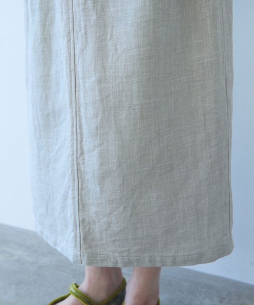 yuni(ユニ )の「△Hemp/C herringbone tight gum skirt(スカート・レディース・ベージュ/ブラック・FREE)」の17枚目の写真