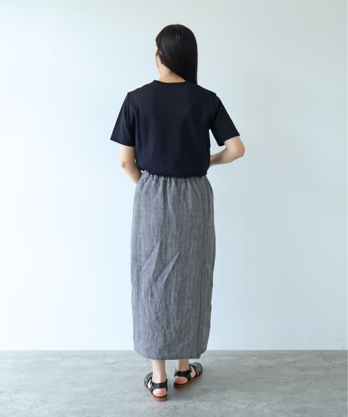yuni(ユニ )の「△Hemp/C herringbone tight gum skirt(スカート・レディース・ベージュ/ブラック・FREE)」の21枚目の写真