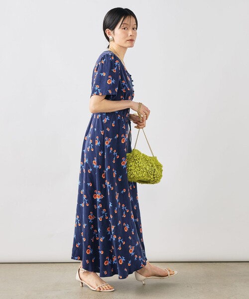 NOLLEY’S(ノーリーズ)の「ウォッシャブルスカーレット柄ワンピース(ワンピース・レディース・ブルー系その他6・38/36)」の7枚目の写真