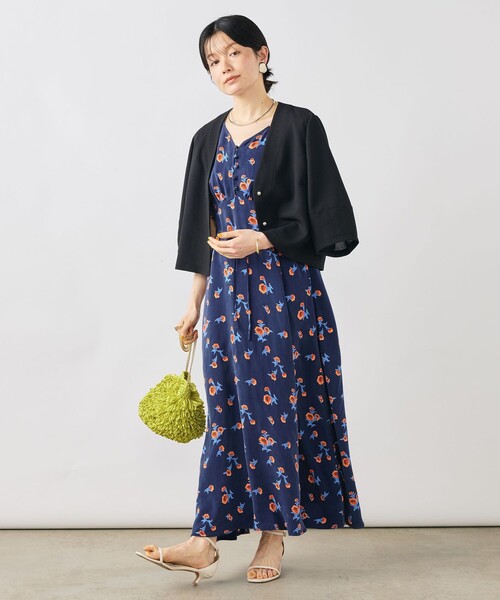 NOLLEY’S(ノーリーズ)の「ウォッシャブルスカーレット柄ワンピース(ワンピース・レディース・ブルー系その他6・38/36)」の11枚目の写真