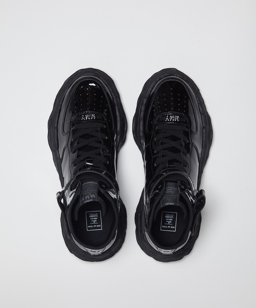 BED J.W. FORD(ベッドフォード)の「"WAYNE" OG Sole Patent Leather High-top Sneaker(スニーカー・メンズ・ブラック・40/41/42)」の3枚目の写真