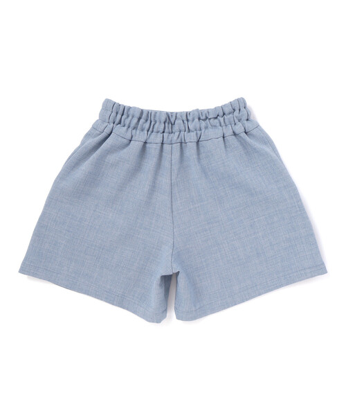 BeBe（ベベ）の「リネン調キャンバスポケットフリルショートパンツ（その他パンツ・キッズ・ブルー/ベージュ・140cm/150cm/130cm/120cm/110cm）」の12枚目の写真