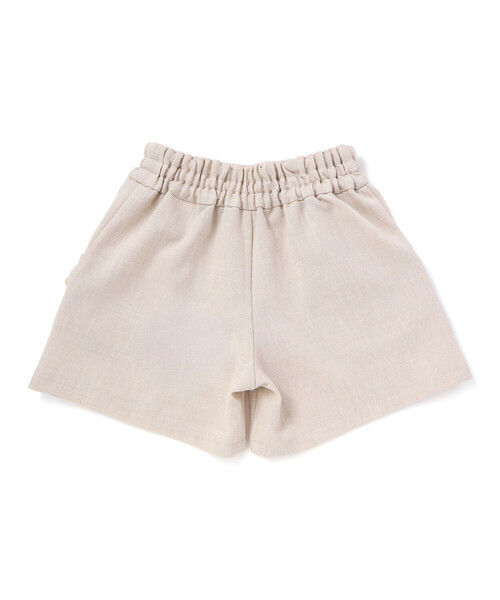 BeBe（ベベ）の「リネン調キャンバスポケットフリルショートパンツ（その他パンツ・キッズ・ブルー/ベージュ・140cm/150cm/130cm/120cm/110cm）」の14枚目の写真