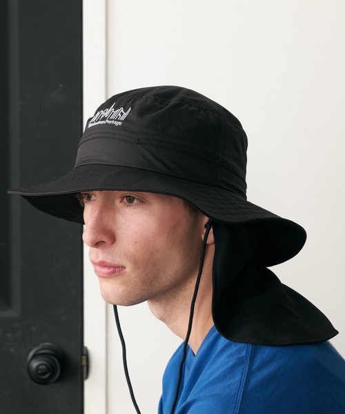 Manhattan Portage（マンハッタンポーテージ）の「Manhattan Portage/マンハッタンポーテージ ハット 紫外線対策 SUNSHADE HAT MP392（ハット・メンズ・アイボリー/ブラック・FREE）」の2枚目の写真