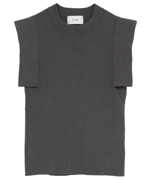 L.H.P（エルエイチピー）の「CLANE/クラネ/SQUARE SLEEVE KNIT TOPS（ニット/セーター・レディース・ホワイト/ブルー/チャコールグレー/その他24・1）」の3枚目の写真