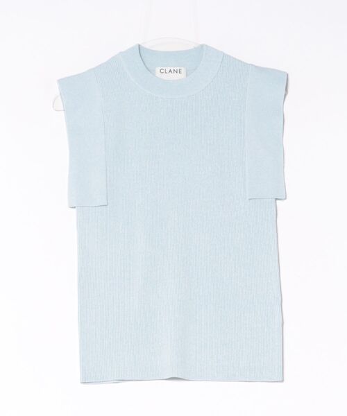 L.H.P（エルエイチピー）の「CLANE/クラネ/SQUARE SLEEVE KNIT TOPS（ニット/セーター・レディース・ホワイト/ブルー/チャコールグレー/その他24・1）」の7枚目の写真