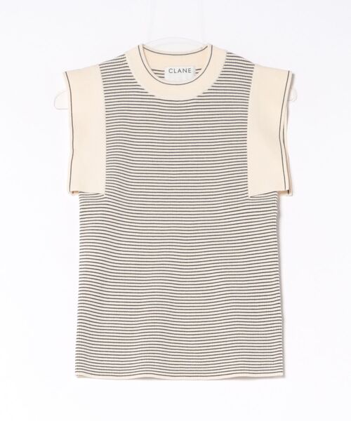 L.H.P（エルエイチピー）の「CLANE/クラネ/SQUARE SLEEVE KNIT TOPS（ニット/セーター・レディース・ホワイト/ブルー/チャコールグレー/その他24・1）」の8枚目の写真