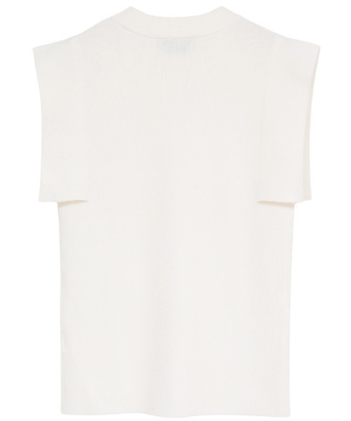 L.H.P（エルエイチピー）の「CLANE/クラネ/SQUARE SLEEVE KNIT TOPS（ニット/セーター・レディース・ホワイト/ブルー/チャコールグレー/その他24・1）」の9枚目の写真