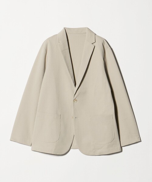 A DAY IN THE LIFE UNITED ARROWS(アデイインザライフユナイテッドアローズ)の「サッカー ジャージー カーディガン ジャケット<A DAY IN THE LIFE>(カーディガン/ボレロ・メンズ・ダークグレー/ベージュ/ネイビー・S/M/L)」の1枚目の写真