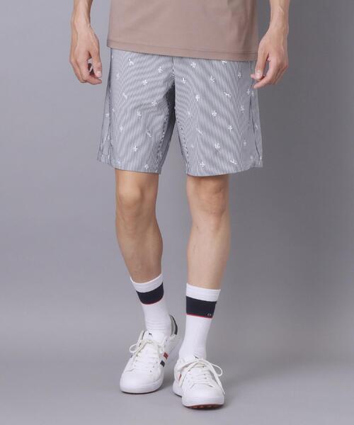 adabat（アダバット）の「【ADABAT NAVY】吸水速乾　エンブロイダリーサッカーハーフパンツ（その他パンツ・メンズ・ネイビー系2/ホワイト系3・48/46/50）」の6枚目の写真