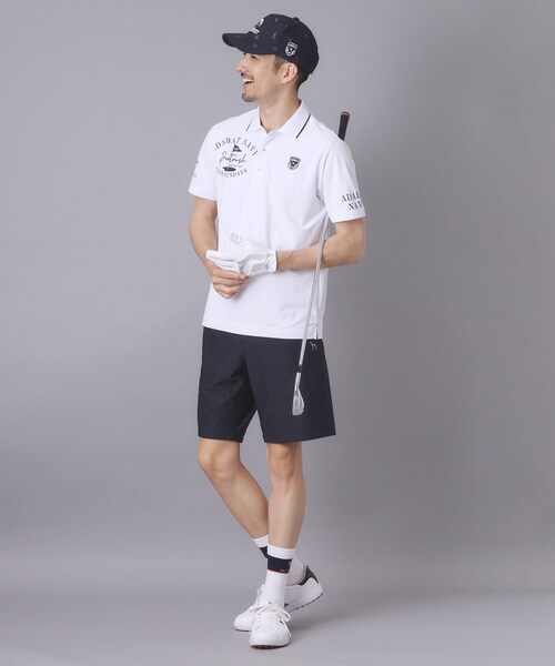 adabat（アダバット）の「【ADABAT NAVY】吸水速乾　エンブロイダリーサッカーハーフパンツ（その他パンツ・メンズ・ネイビー系2/ホワイト系3・48/46/50）」の15枚目の写真