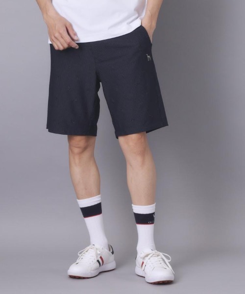 adabat（アダバット）の「【ADABAT NAVY】吸水速乾　エンブロイダリーサッカーハーフパンツ（その他パンツ・メンズ・ネイビー系2/ホワイト系3・48/46/50）」の2枚目の写真