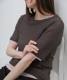 select MOCA | シアーテレコレイヤードTシャツ(Tシャツ/カットソー)