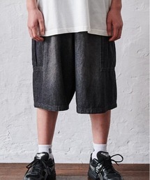 Daddy Oh Daddy（ダディーオーダディー）の「【ジュニア・スクールあり】デニムカーゴ6分丈ハーフパンツ（その他パンツ）」
