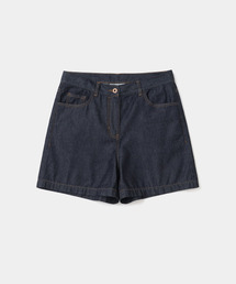 denim shorts 8.5oz(womens) one washed