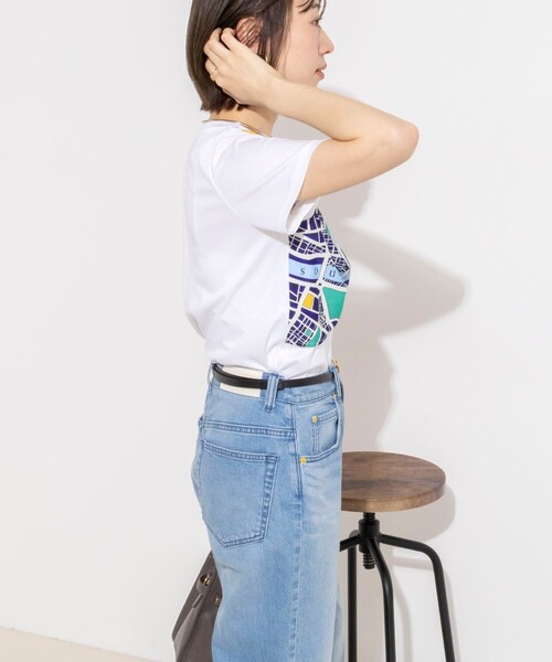 NOLLEY’S（ノーリーズ）の「ウォッシャブルスカーフTシャツ（Tシャツ/カットソー・レディース・ホワイト系その他2/ホワイト系その他4・38）」の10枚目の写真