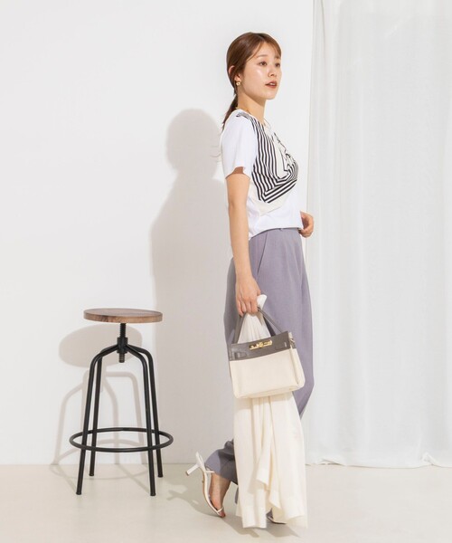NOLLEY’S（ノーリーズ）の「ウォッシャブルスカーフTシャツ（Tシャツ/カットソー・レディース・ホワイト系その他2/ホワイト系その他4・38）」の19枚目の写真