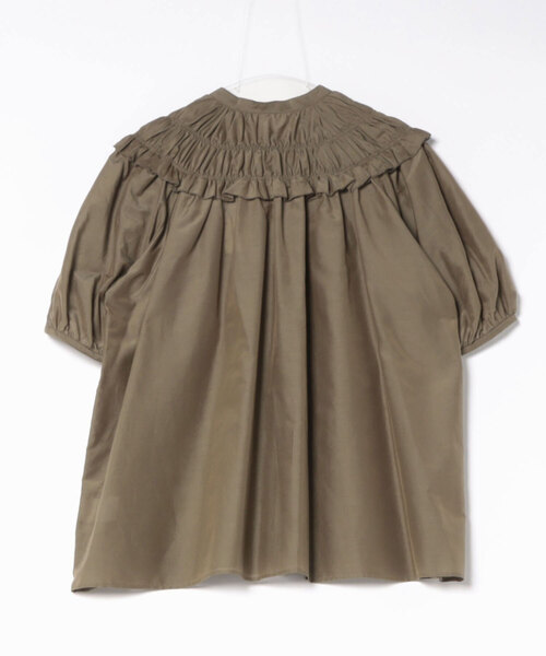 DESIGNWORKS(デザインワークス)の「コットンシルクローンシャーリングシャツ(シャツ/ブラウス・レディース・カーキ/ブラック・38)」の3枚目の写真
