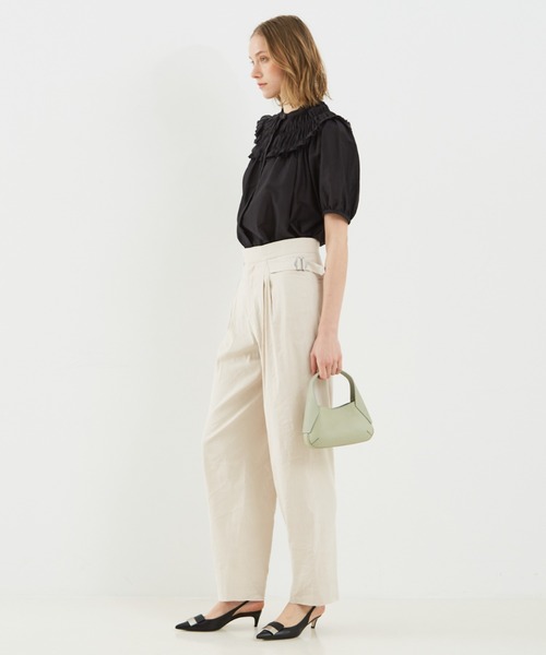 DESIGNWORKS(デザインワークス)の「コットンシルクローンシャーリングシャツ(シャツ/ブラウス・レディース・カーキ/ブラック・38)」の11枚目の写真