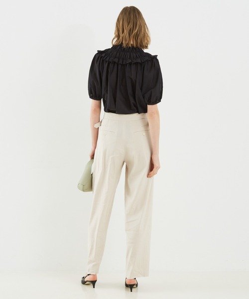 DESIGNWORKS(デザインワークス)の「コットンシルクローンシャーリングシャツ(シャツ/ブラウス・レディース・カーキ/ブラック・38)」の13枚目の写真