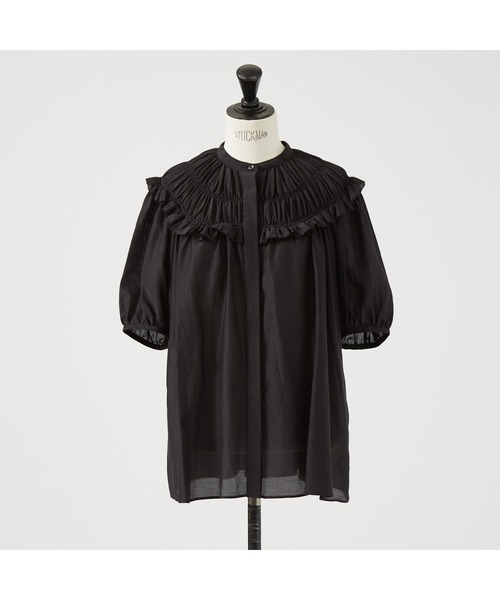 DESIGNWORKS(デザインワークス)の「コットンシルクローンシャーリングシャツ(シャツ/ブラウス・レディース・カーキ/ブラック・38)」の15枚目の写真