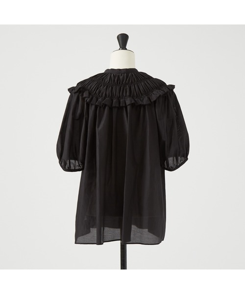 DESIGNWORKS(デザインワークス)の「コットンシルクローンシャーリングシャツ(シャツ/ブラウス・レディース・カーキ/ブラック・38)」の17枚目の写真