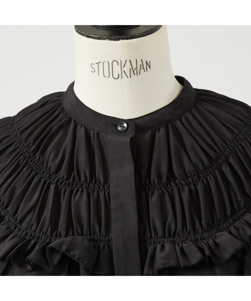 DESIGNWORKS(デザインワークス)の「コットンシルクローンシャーリングシャツ(シャツ/ブラウス・レディース・カーキ/ブラック・38)」の18枚目の写真