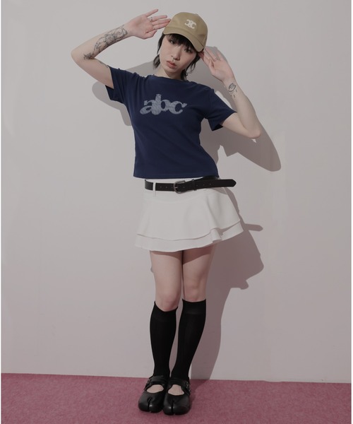 Ulysses(ユリシス)の「グラフィックロゴTシャツ(Tシャツ/カットソー・レディース・ネイビー/ブラック/ダークグレー/ホワイト・F)」の11枚目の写真
