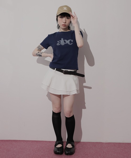Ulysses(ユリシス)の「グラフィックロゴTシャツ(Tシャツ/カットソー・レディース・ネイビー/ブラック/ダークグレー/ホワイト・F)」の12枚目の写真